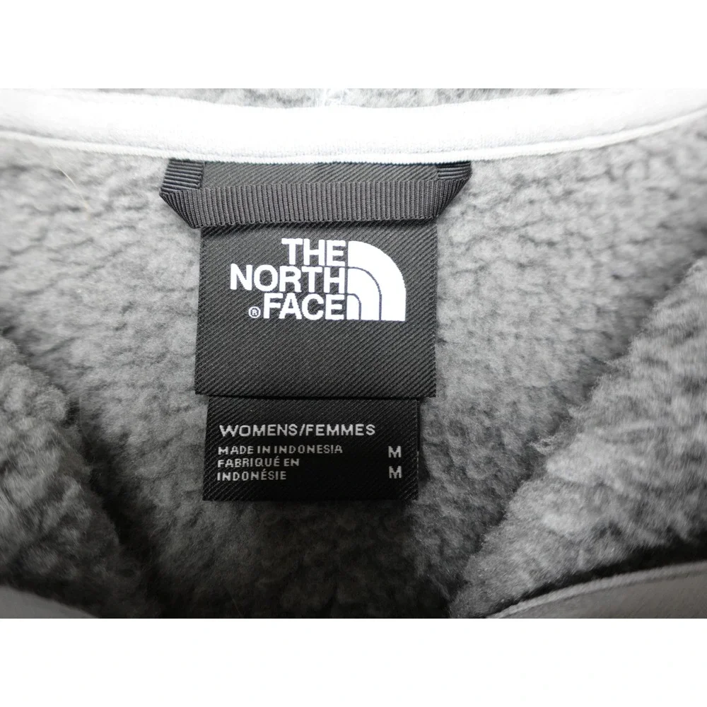 The North‎ Face Agave Full Zip Fleece Jacket Womens Medium Gray Corporate Logo